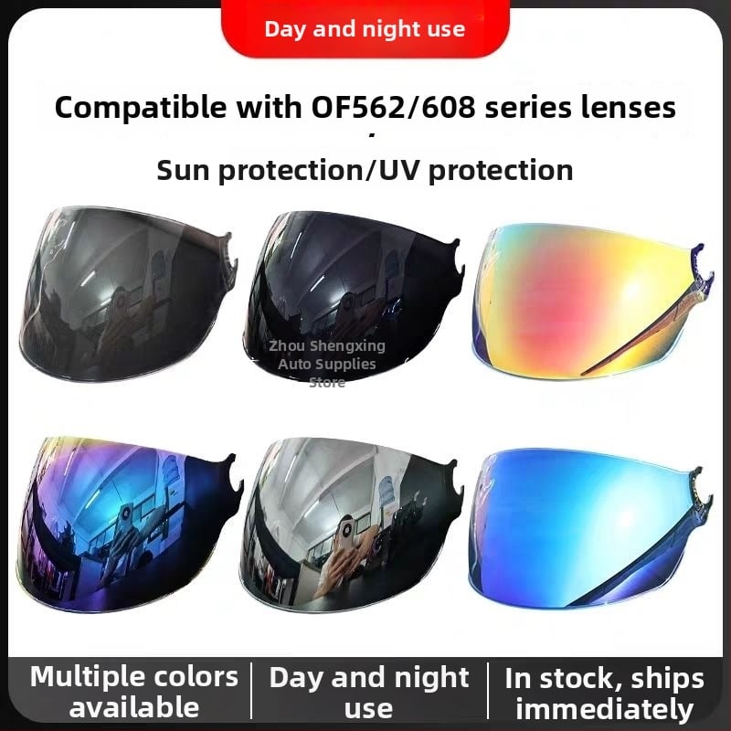 Film de protecție solară pentru cască de vehicul electric – material TAC – Compatibil cu cască LS2 half OF562/608 lentile