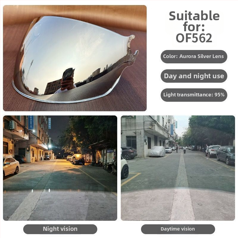 Film de protecție solară pentru cască de vehicul electric – material TAC – Compatibil cu cască LS2 half OF562/608 lentile