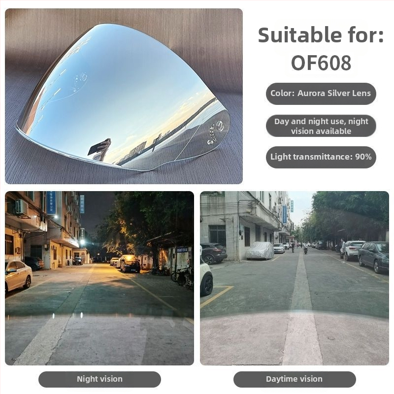 Film de protecție solară pentru cască de vehicul electric – material TAC – Compatibil cu cască LS2 half OF562/608 lentile