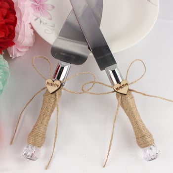 Vjenčani set noža i lopatice za tortu – EK smola, darovni paket, za vjenčanja