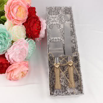 Vjenčani set noža i lopatice za tortu – EK smola, darovni paket, za vjenčanja