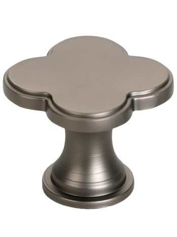 Дръжка за шкафове и чекмеджета с форма на четирилистна детелина, цинкова сплав, едно дупче, скандинавски стил лукс, модел 2908a