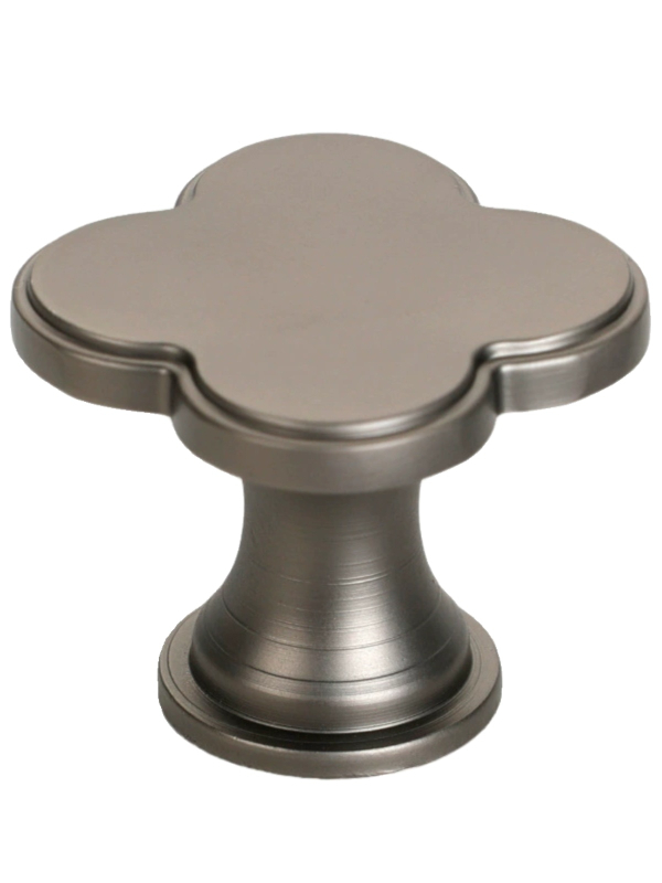 Дръжка за шкафове и чекмеджета с форма на четирилистна детелина, цинкова сплав, едно дупче, скандинавски стил лукс, модел 2908a