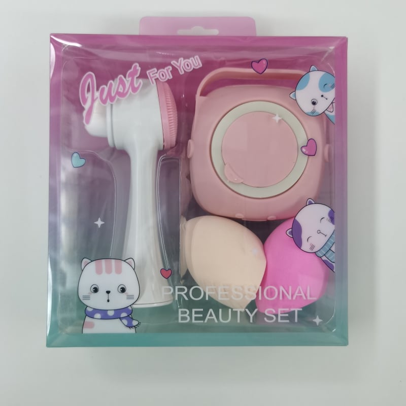 Διπλής όψεως βούρτσα καθαρισμού προσώπου από σιλικόνη – μαλακές τρίχες, μοντέλο 200, Beautiful