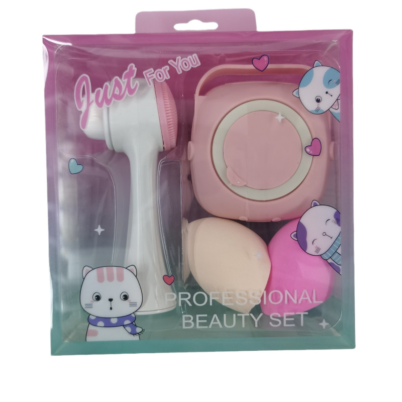 Διπλής όψεως βούρτσα καθαρισμού προσώπου από σιλικόνη – μαλακές τρίχες, μοντέλο 200, Beautiful