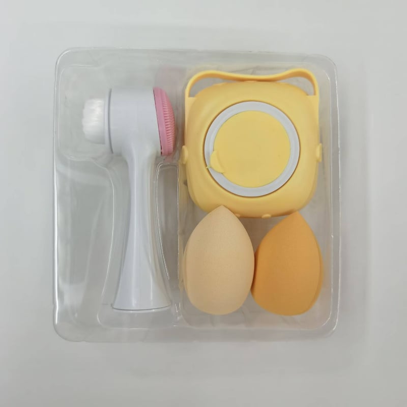 Διπλής όψεως βούρτσα καθαρισμού προσώπου από σιλικόνη – μαλακές τρίχες, μοντέλο 200, Beautiful