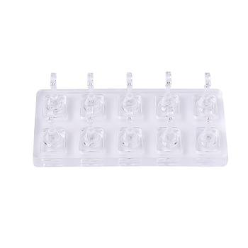 Комплект за тренировка по маникюр с прозрачни акрилни върхове, ABS материал, 1 комплект, OEM марка