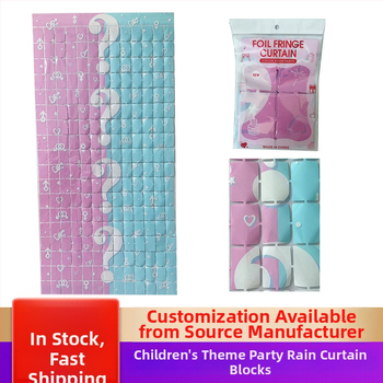 Rain Silk štvorcová záves pre detskú tematickú oslavu | plastový | dekorácie na sviatok | rekvizita na usporiadanie priestoru | vhodný ako darček | IP licencia: Nie