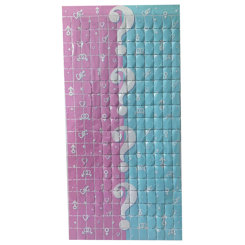 Rain Silk τετράγωνη κουρτίνα για παιδικό πάρτι με θέμα | πλαστικό | διακοσμήσεις γιορτών | εξάρτημα διάταξης χώρου | έτοιμο για δώρο | Άδεια πνευματικής ιδιοκτησίας: Όχι