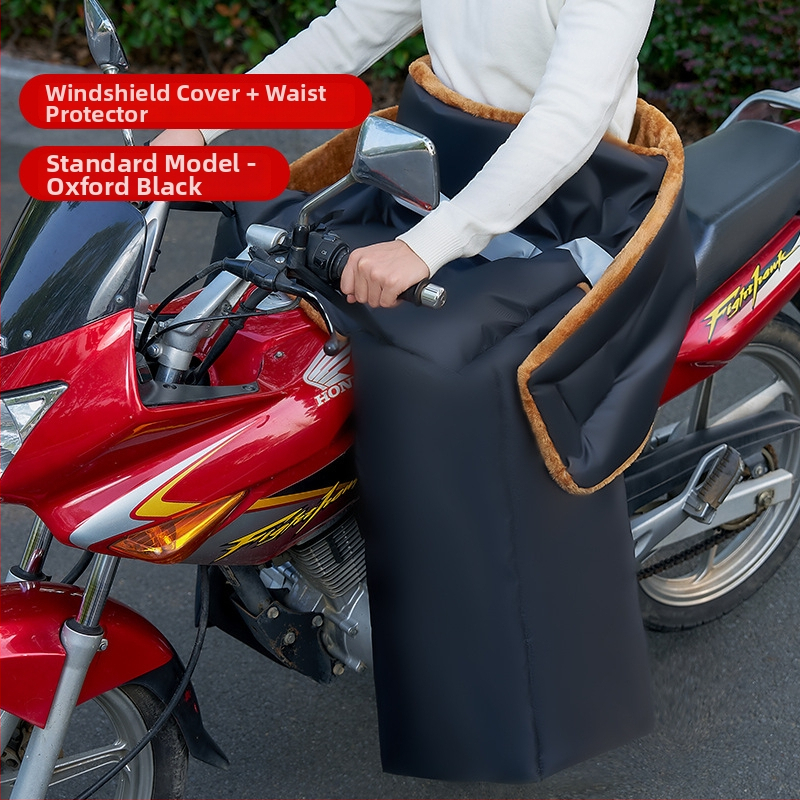 Motor kerékpár és elektromos járművek szélvédő quilt takaró - Oxford anyag, Misty rain márka, kézi szétszerelés, csomagolás Opp bag