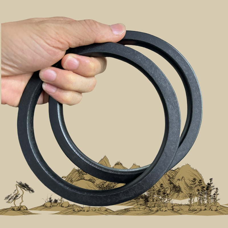 Ξύλινο χερούλι δαχτυλιδιού για τσάντες - αξεσουάρ, μονοχρωμία, ξύλο, αδιάβροχο, υπερ-ελαφρύ, στυλ Άνοιξη 2024