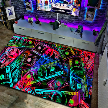 Négyzet alakú poliészter rostokból készült szőnyeg relifes textúrával a bejárathoz; mosható és testreszabható, mintákkal: csíkok, geometriák, autók, ötágú csillag és mókás állatok.