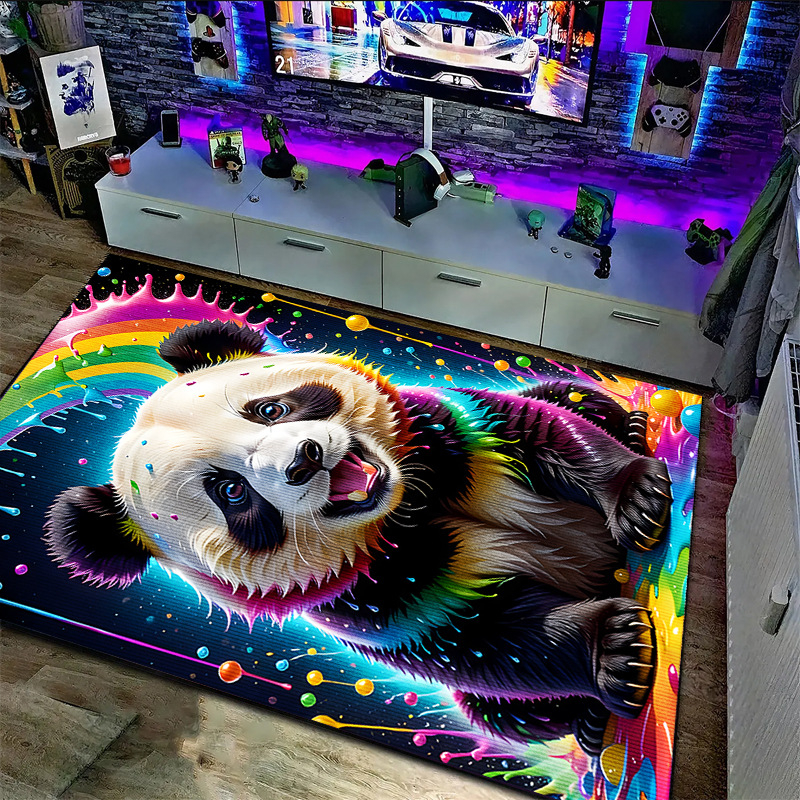 Négyzet alakú poliészter rostokból készült szőnyeg relifes textúrával a bejárathoz; mosható és testreszabható, mintákkal: csíkok, geometriák, autók, ötágú csillag és mókás állatok.