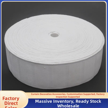 Závesová stuha s hákom so štyrmi pazúrmi, bavlno-polyesterová páska, moderný minimalistický štýl, bez možnosti prispôsobenia