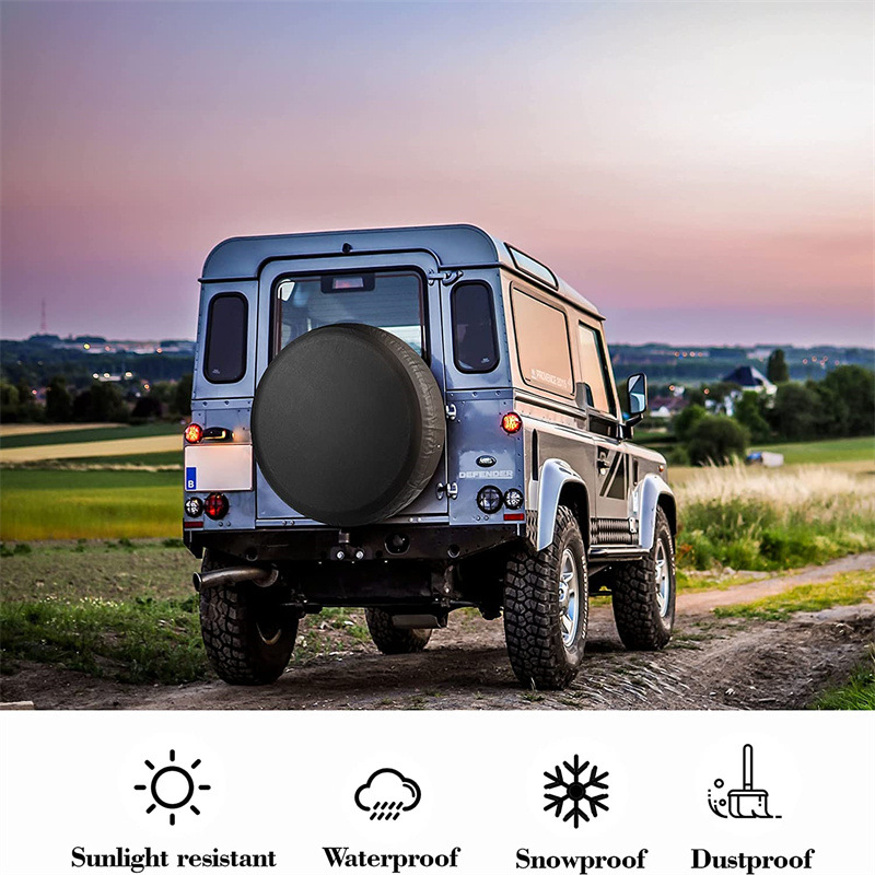 Калъф за резервна гума — 100% полиестер, водоустойчив, с връзка за затваряне, за външна употреба