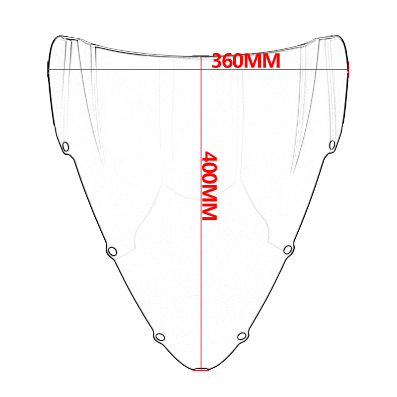 Prednje vjetrobransko staklo motocikla Honda CBR600 F4i (2001-2007) | ABS plastika | Stil: vjetrobran
