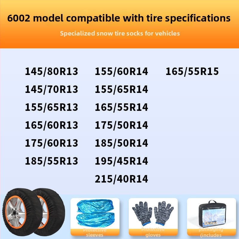 Αντιολισθητικές κάλτσες για ελαστικά για όλα τα μοντέλα – χειμερινή προστασία ελαστικών, βάρος 900–1200, δυνατότητα προσαρμογής