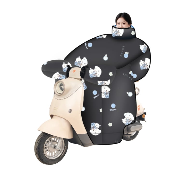 Pokrov za vjetrobran električnog vozila, zimska debela, vodootporna od Oxford tkanine, unisex, za motocikle/električna vozila/baterijsko vozilo