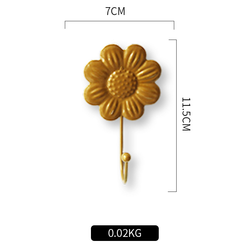 Chidan jednostavna zidna kuka, od željeza, moderni minimalistički stil, nosivost 3–5 kg