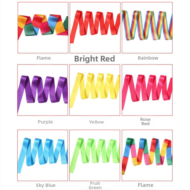 Gimnastická stuha s teleskopickou tyčou z nehrdzavejúcej ocele, saténová stuha, železný zdvíhací krúžok, pre vonkajšie použitie, model 01, pôvod Zhejiang