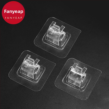 Fan yi Držiak na závesovú tyč - Lepiaci, Plastový, Jednoduchý háčik, Moderný minimalizmus