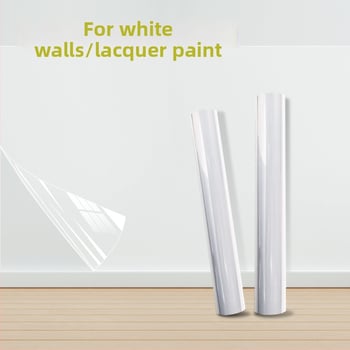 Φιλμ προστασίας τοίχου - PP υλικό, αυτοκόλλητο, αδιάβροχο, αντι-βρωμιά, ανθεκτικό στη μούχλα, κατάλληλο για σαλόνι, μονοχρωματικό σχέδιο.
