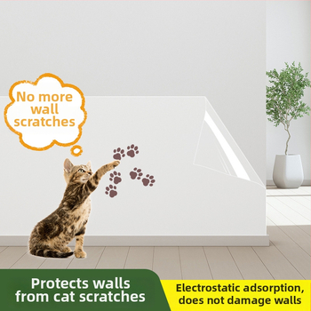 Φιλμ προστασίας τοίχου - PP υλικό, αυτοκόλλητο, αδιάβροχο, αντι-βρωμιά, ανθεκτικό στη μούχλα, κατάλληλο για σαλόνι, μονοχρωματικό σχέδιο.