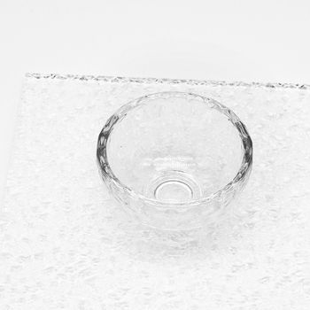 Staklena posuda za esencijalna ulja i maske za lice, prozirna s kristalnim ukrasima, spa alati za salone ljepote