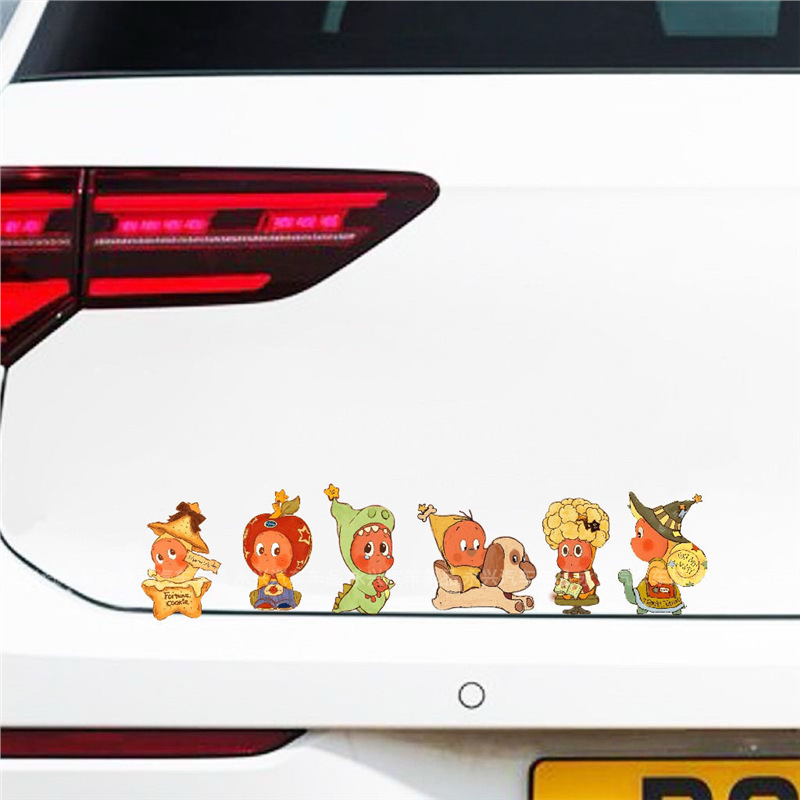 Cartoon TwinkleTwinkle Apple Star Man set – slatke, kreativne dekorativne naljepnice za karoseriju automobila