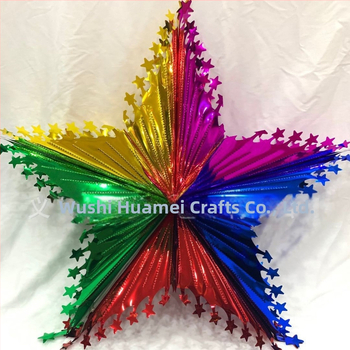 Κρεμαστό Αστέρι με Κορδέλα για Διακόσμηση πάρτι και Συναυλιών, Πλαστικό
