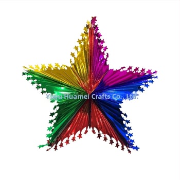 Κρεμαστό Αστέρι με Κορδέλα για Διακόσμηση πάρτι και Συναυλιών, Πλαστικό