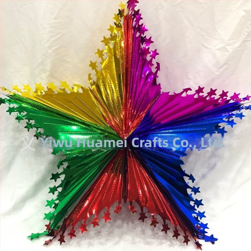 Κρεμαστό Αστέρι με Κορδέλα για Διακόσμηση πάρτι και Συναυλιών, Πλαστικό
