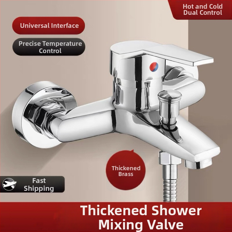 Vaňová batéria z meďi, trojité prevedenie, keramický ventil s jadrom, skrytá montáž, model PLS-T-6