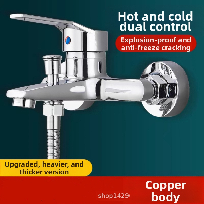 Vaňová batéria z meďi, trojité prevedenie, keramický ventil s jadrom, skrytá montáž, model PLS-T-6
