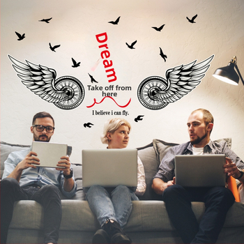 SK6065 PVC αυτοκόλλητο τοίχου - Εμπνευστικός διακοσμητικός σχεδιασμός για γραφείο και σαλόνι, 100% PVC, Premium αυτοκόλλητο τοίχου