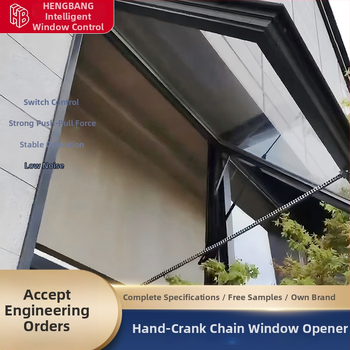 Kézi alumínium ablaknyitó — kaszet típusú ablakokhoz, csúszó és belső nyílású ablakokhoz, Hengbang, modern design