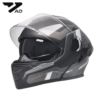 Cască de motocicletă cu față deschisă, lentile duble, DOT și 3C certificate, ABS, pentru toate anotimpurile, unisex