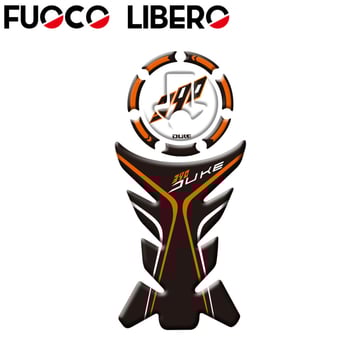 KTM Duke üzemanyag-tank matrica – fishbone design, DUKE125/DUKE200/DUKE390, FUOCO LIBERO, licencelt magáncímke