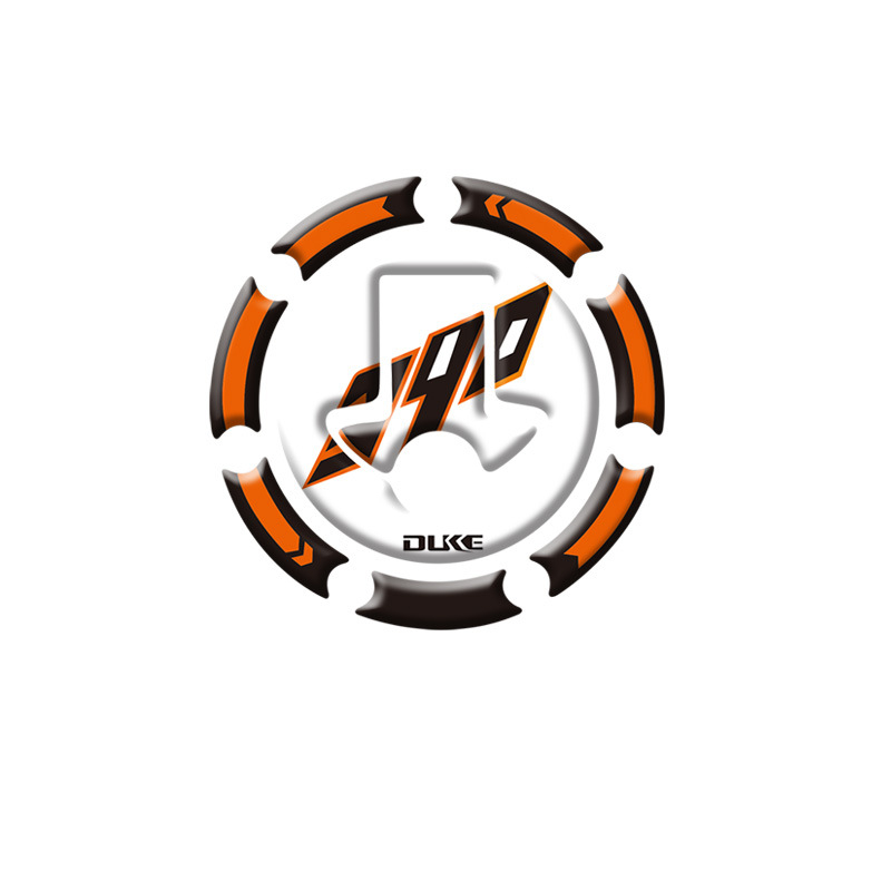 KTM Duke üzemanyag-tank matrica – fishbone design, DUKE125/DUKE200/DUKE390, FUOCO LIBERO, licencelt magáncímke