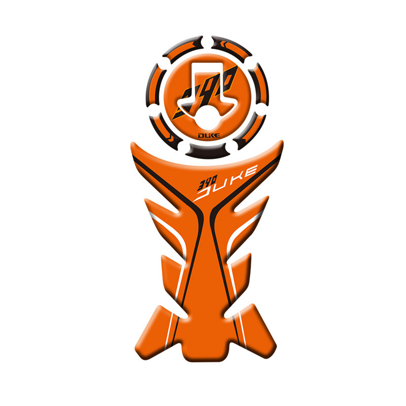 KTM Duke üzemanyag-tank matrica – fishbone design, DUKE125/DUKE200/DUKE390, FUOCO LIBERO, licencelt magáncímke