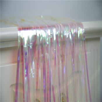 Esküvői hátteret tassel függöny – PET szalag, kellék fotózáshoz és rendezvények dekorációjához (Licencelt magáncímke)