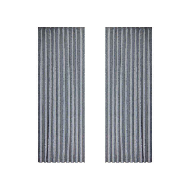 Francia stílusú fényvédő függönyök relif jacquard mintával, poliészter, 70–90% fényblokkolás, nappali és hálószoba számára