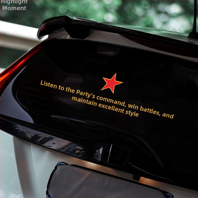 Car Body Sticker – katonai téma, szívófejes rögzítés, méret: más