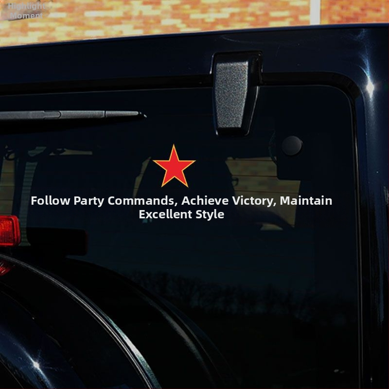 Car Body Sticker – katonai téma, szívófejes rögzítés, méret: más