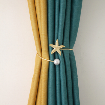 Метална регулируема закопчалка за завеси със стил морска звезда за дом, спалня и дневна