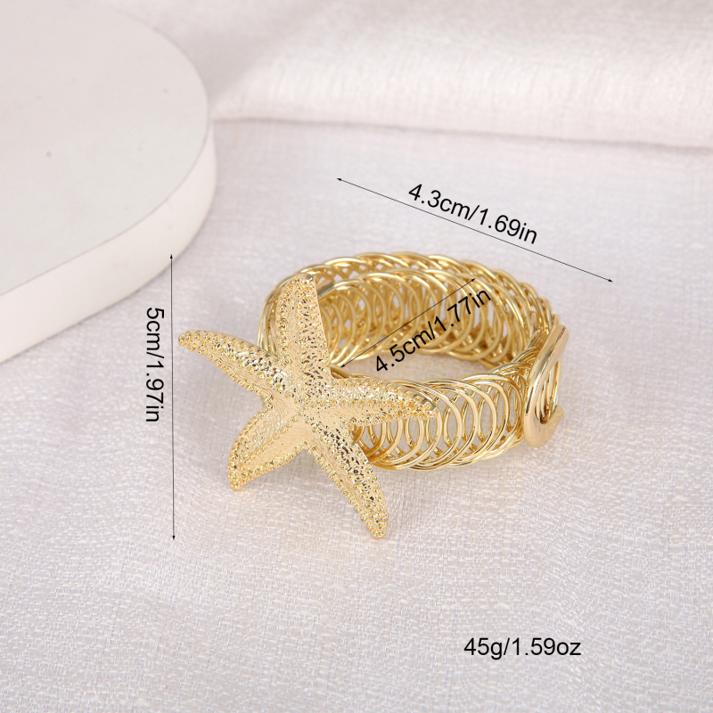 Метална регулируема закопчалка за завеси със стил морска звезда за дом, спалня и дневна