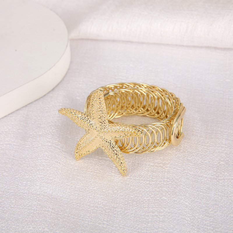 Метална регулируема закопчалка за завеси със стил морска звезда за дом, спалня и дневна