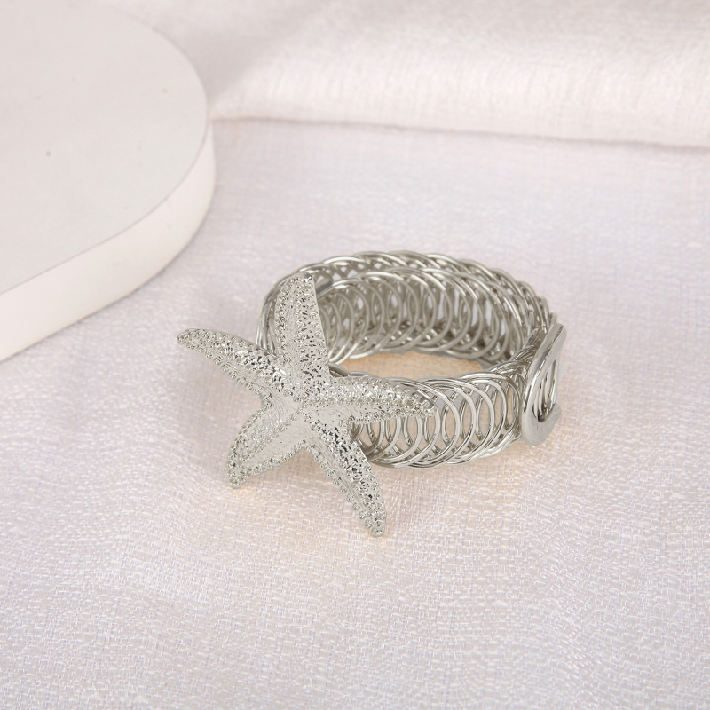 Метална регулируема закопчалка за завеси със стил морска звезда за дом, спалня и дневна