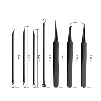 Комплект от 8 части неръждаеми игли за акне - марка Yali Kang, материал: неръждаема стомана, срок на годност: 6 месеца