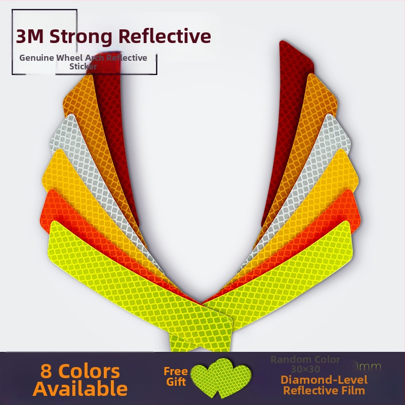 3M Diamond Level 4090 Reflektorová nálepka na predný nárazník, reflexná páska na blatník, ochrana proti škrábaniu, prevádzková teplota -20°C až 50°C